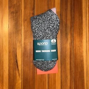 2 PAIRS MENS THERMAL CREW SOCKS